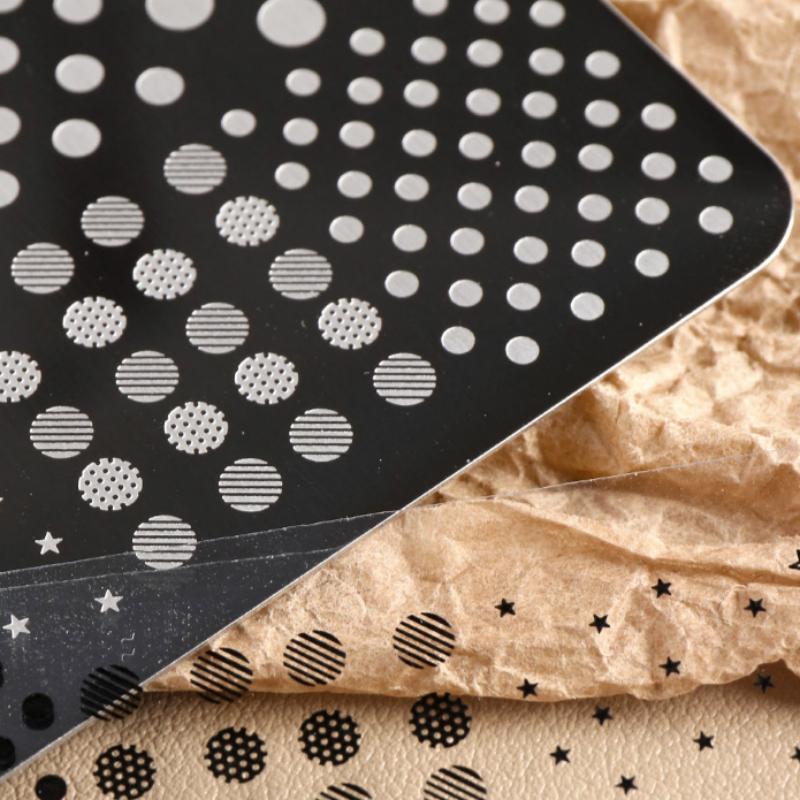 3D Printing Templates Free - /Vly/Cute Dotting & Strip Lines Nail