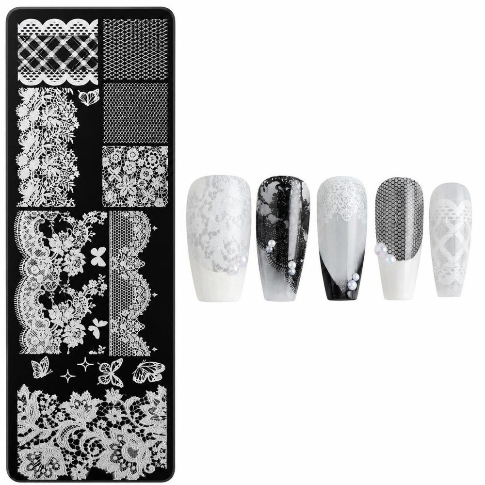 3D Printing Templates Free - Fashion Stainless Steel Nail Stamping Plate