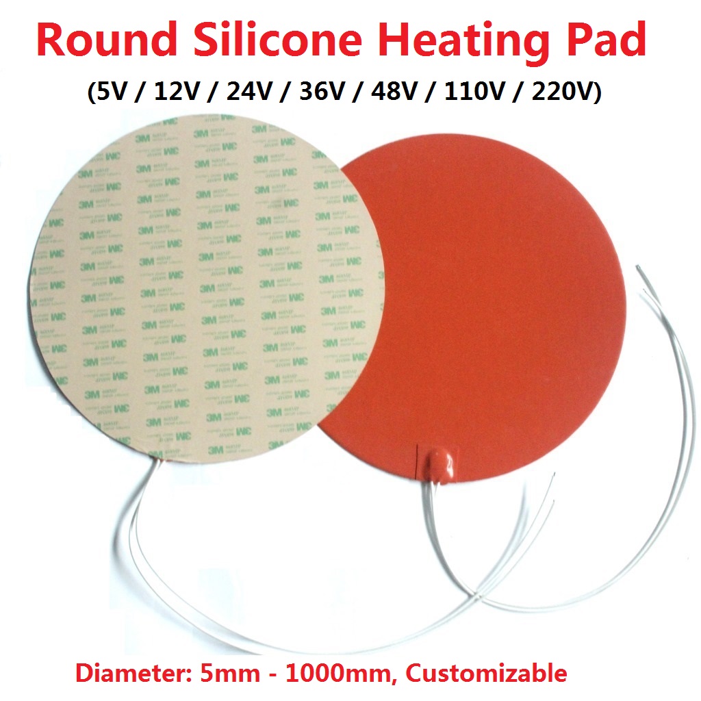 3D Printing Tablet - Big Size Round Silicone Heating Pads
