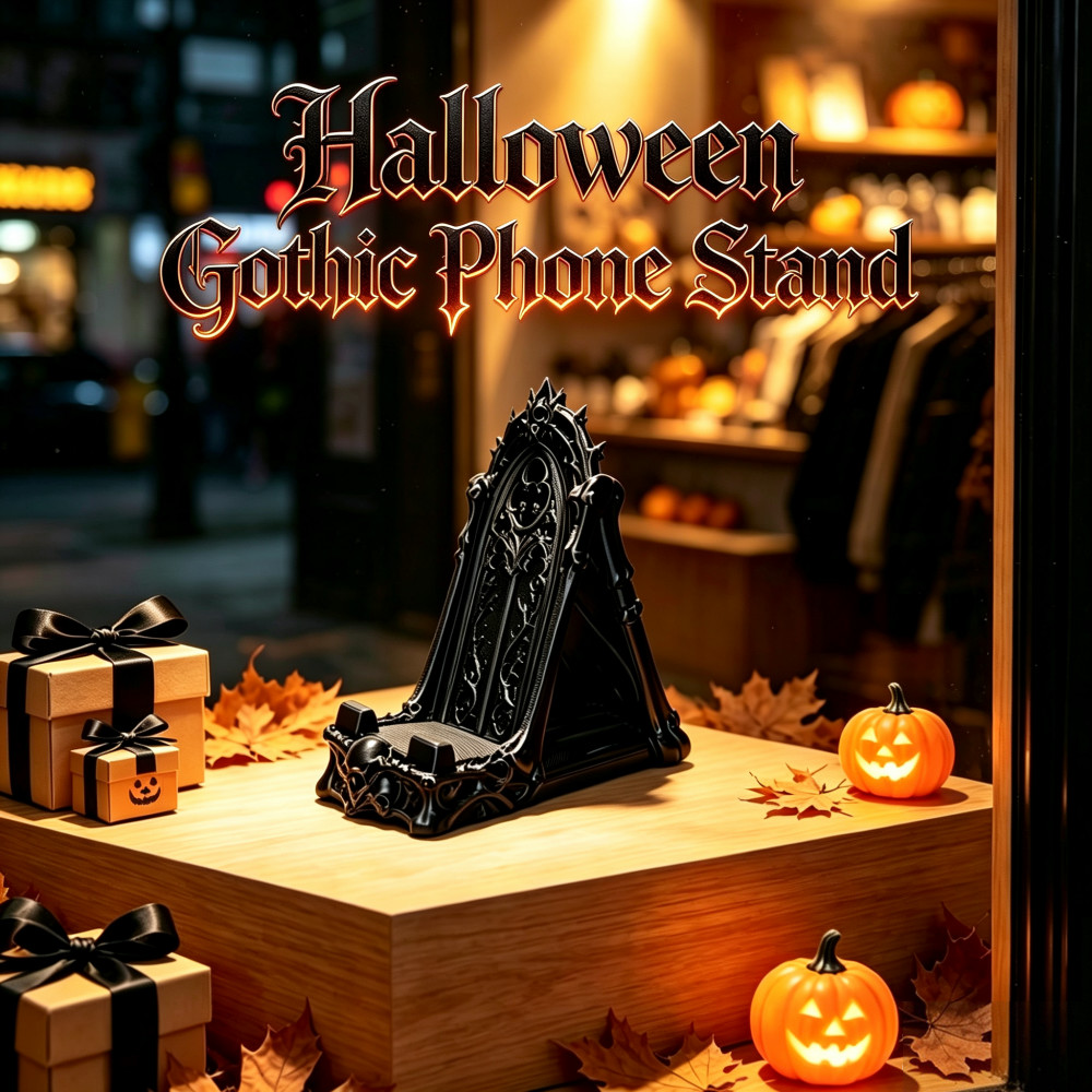 3D Printing Tablet - Dark Skull Ornament for Halloween, 3D