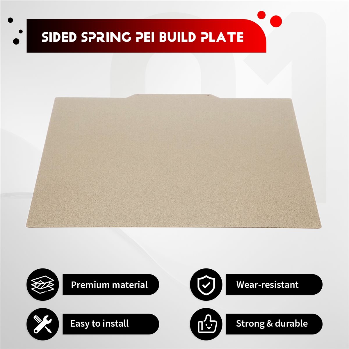 Pei Sheet - TCE PEI Sheet Build Plate 250x250mm