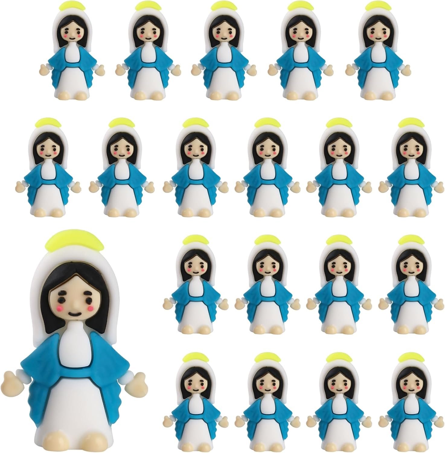 3D Printing Egg - 30-300PCS Little Virgin Mary Figurines Bulk