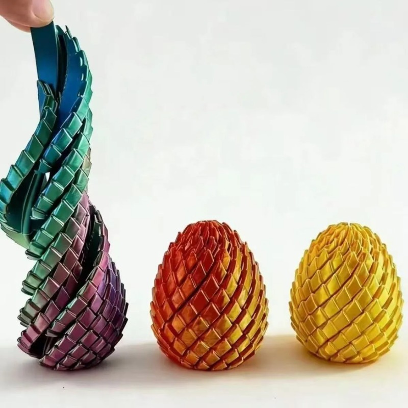 3D Printed Spiral Dragon Egg D - 3D Printing Egg review and price