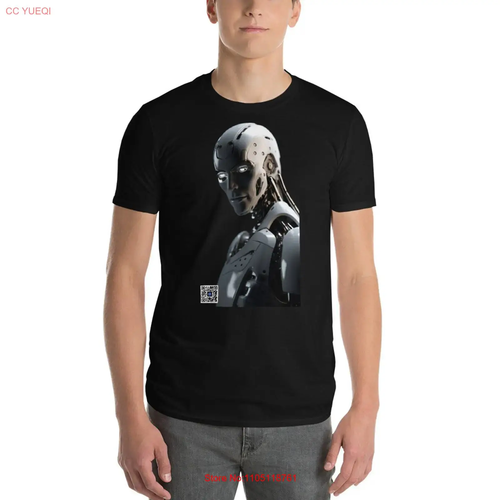 Robot T Shirt smartphone camer - 3D Printing Qr Codes review and price