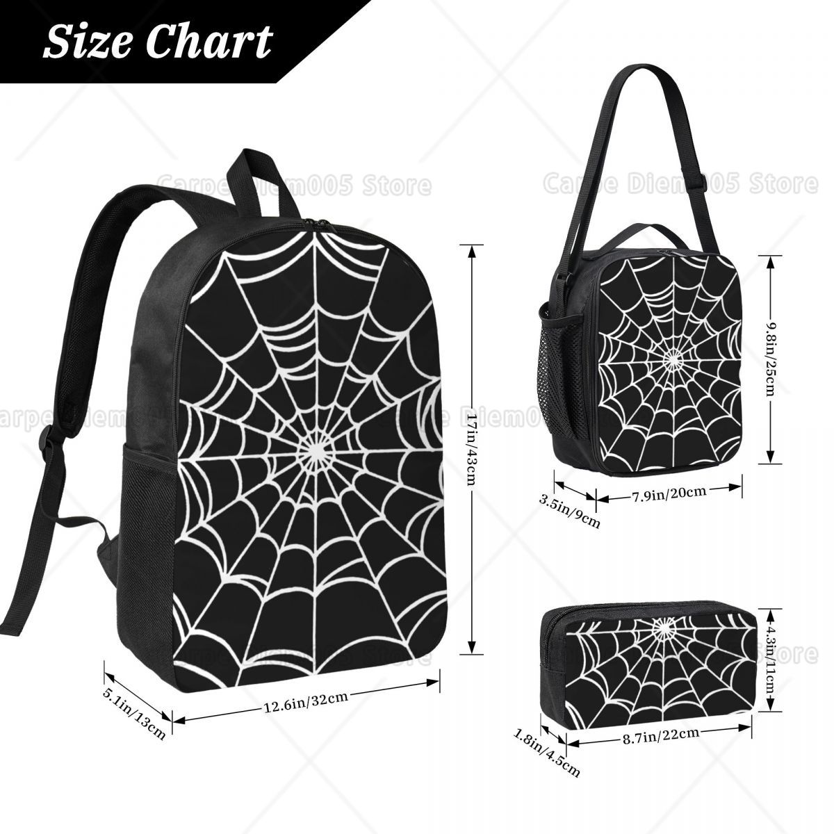 Black Web Spider Prints Backpa - 3D Printing Web review and price