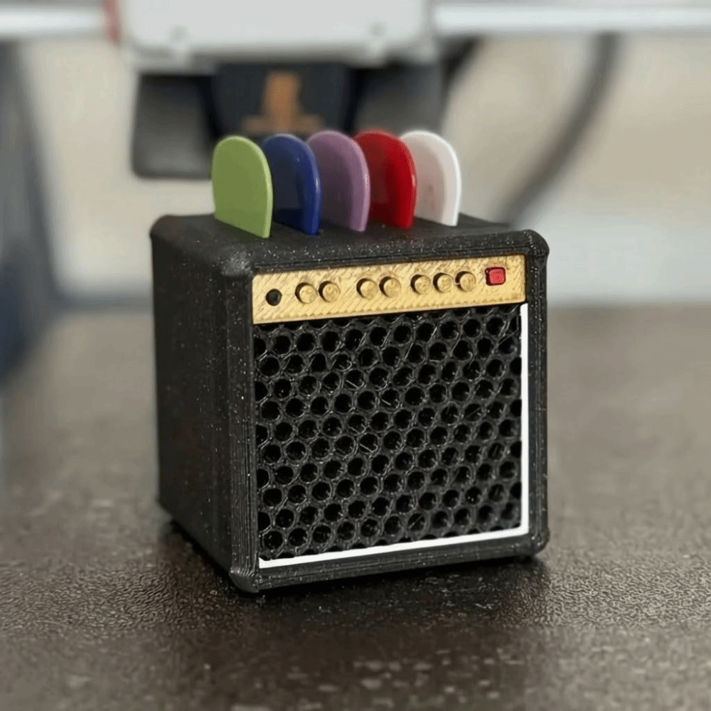 Retro Guitar Pick Holder 3D Pr - 3D Printing Guitar review and price