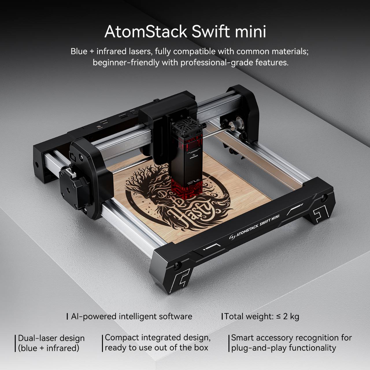 ATOMSTACK Swift Mini Laser Eng - 3D Printing Online Service review and price