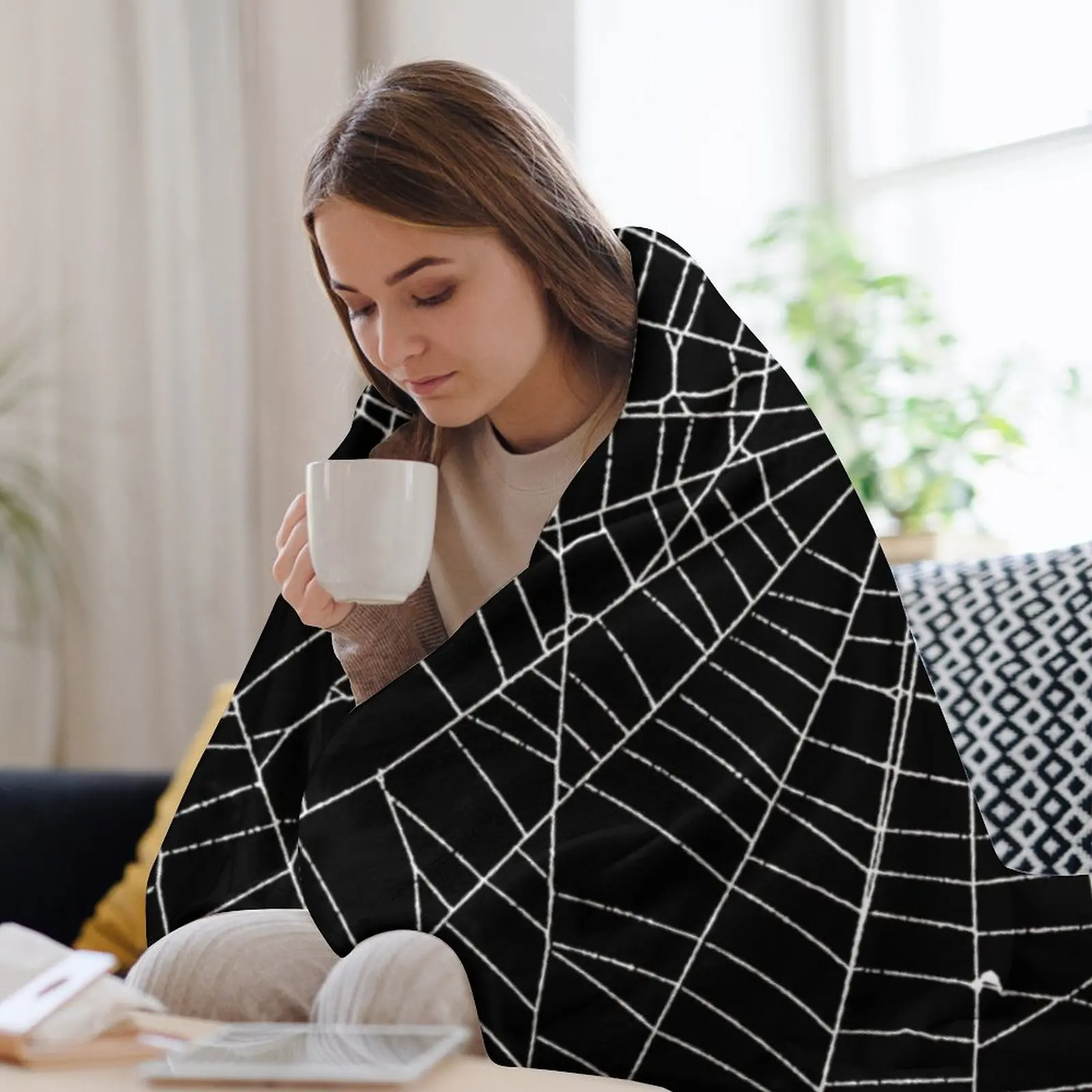 Spider Spider Web Throw Blanke - 3D Printing Web review and price