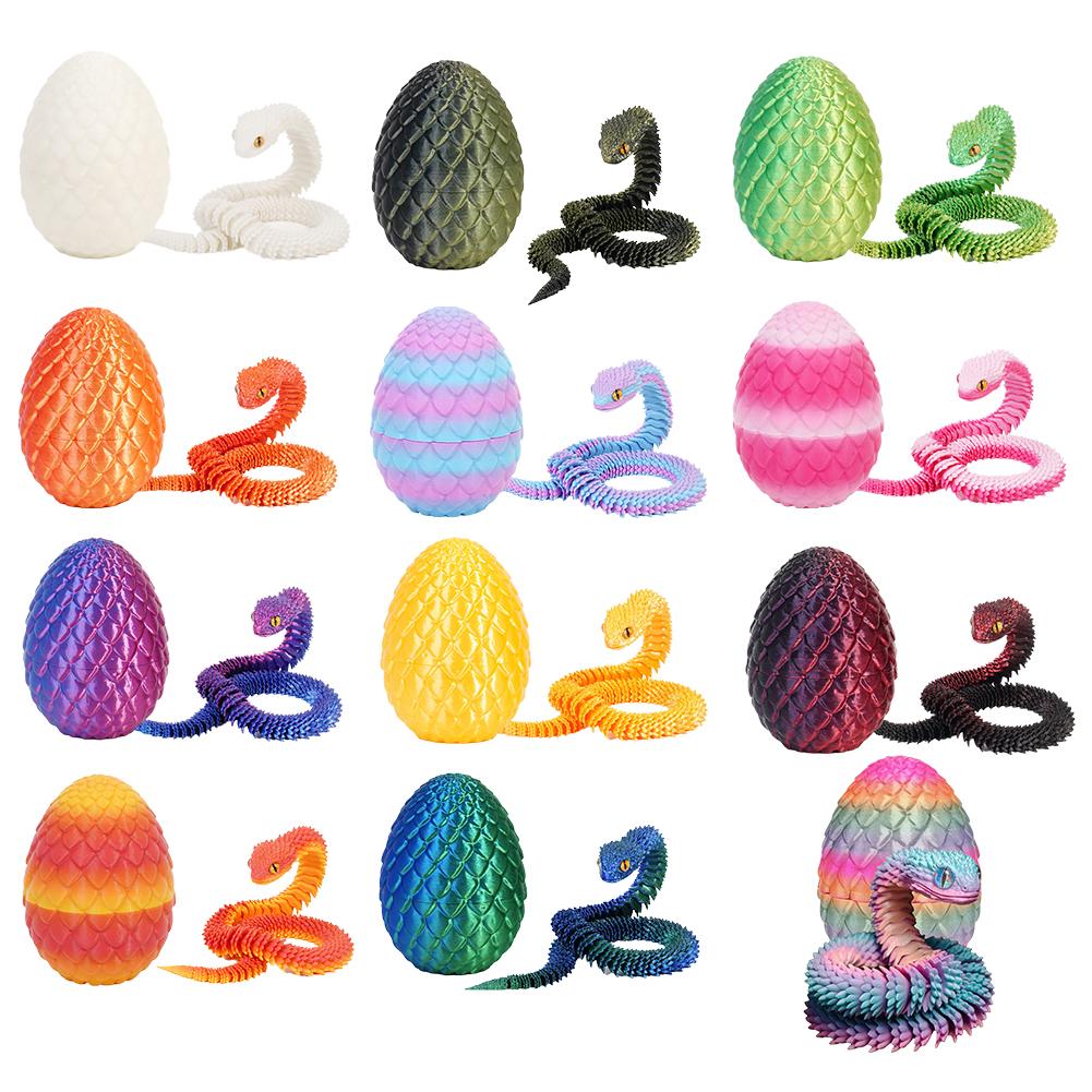 3D Printed Cool Snake Dragon E - 3D Printing Egg review and price