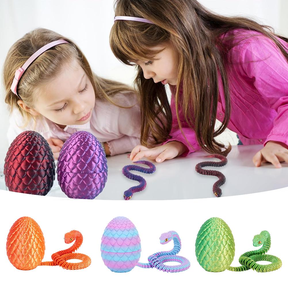 3D Printed Cool Snake Dragon E - 3D Printing Egg review and price