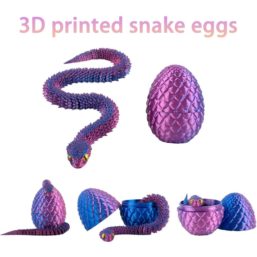 3D Printed Cool Snake Dragon E - 3D Printing Egg review and price